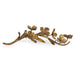 Regina Andrew - 20-1644 - Sculpture - Dogwood Sprig - Antique Gold Leaf