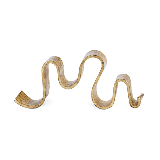 Wave Sculpture Gold Leaf