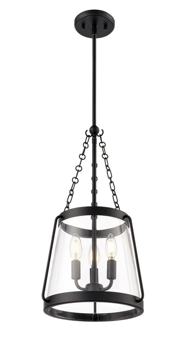 Millennium - 21403-MB - Three Light Pendant - Adabella - Matte Black