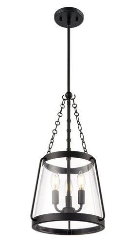 Adabella Three Light Pendant Matte Black