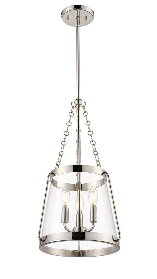 Millennium - 21403-PN - Three Light Pendant - Adabella - Polished Nickel