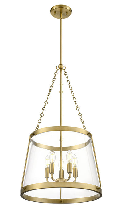 Millennium - 21405-VB - Five Light Pendant - Adabella - Vintage Brass