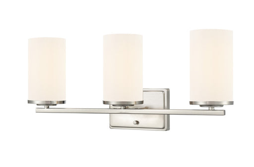 Verlana Three Light Vanity Brushed Nickel