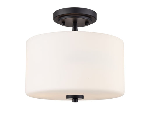 Verlana Two Light Semi-Flush Mount Matte Black