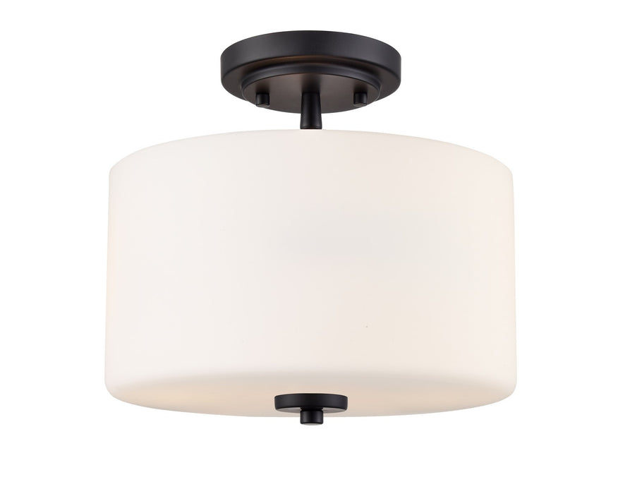 Millennium - 2710WG-MB - Two Light Semi-Flush Mount - Verlana - Matte Black