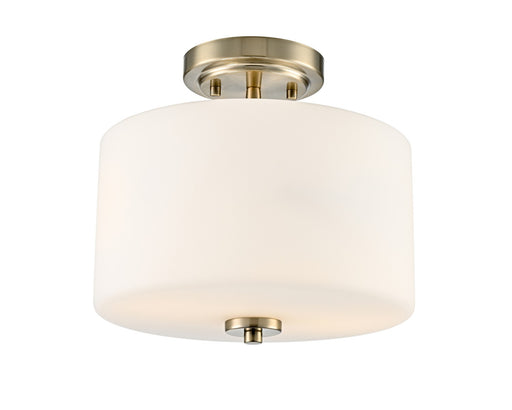 Verlana Two Light Semi-Flush Mount Modern Gold