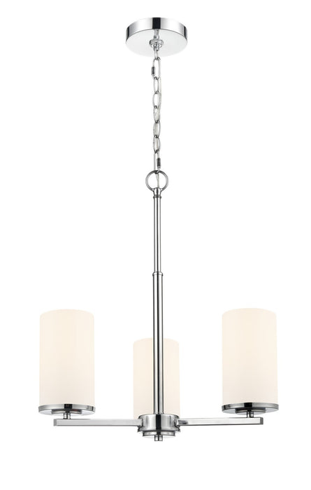 Millennium - 2713WG-CH - Three Light Chandelier - Verlana - Chrome