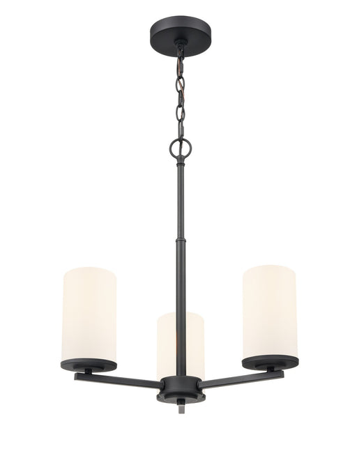 Millennium - 2713WG-MB - Three Light Chandelier - Verlana - Matte Black