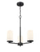 Millennium - 2713WG-MB - Three Light Chandelier - Verlana - Matte Black