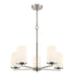 Millennium - 2715WG-BN - Five Light Chandelier - Verlana - Brushed Nickel