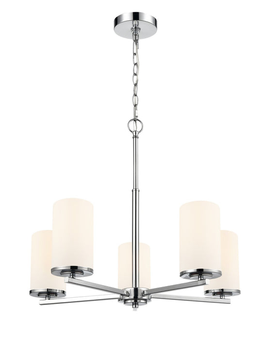 Millennium - 2715WG-CH - Five Light Chandelier - Verlana - Chrome