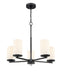 Millennium - 2715WG-MB - Five Light Chandelier - Verlana - Matte Black