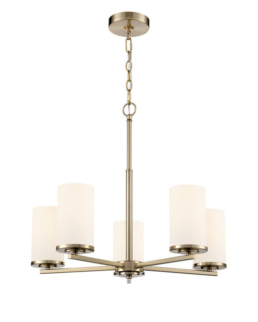Millennium - 2715WG-MG - Five Light Chandelier - Verlana - Modern Gold