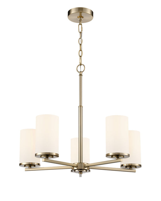 Millennium - 2715WG-MG - Five Light Chandelier - Verlana - Modern Gold