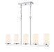 Millennium - 2725WG-CH - Five Light Linear Chandelier - Verlana - Chrome