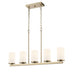 Millennium - 2725WG-MG - Five Light Linear Chandelier - Verlana - Modern Gold
