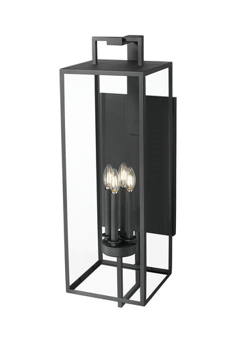 Lamont Four Light Outdoor Wall Sconce Textured Black