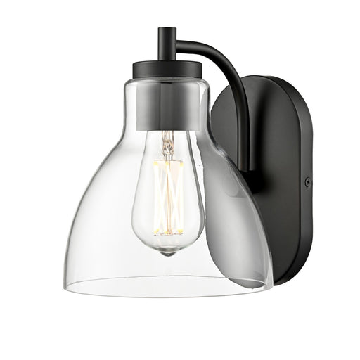 Knightsdale One Light Wall Sconce Matte Black