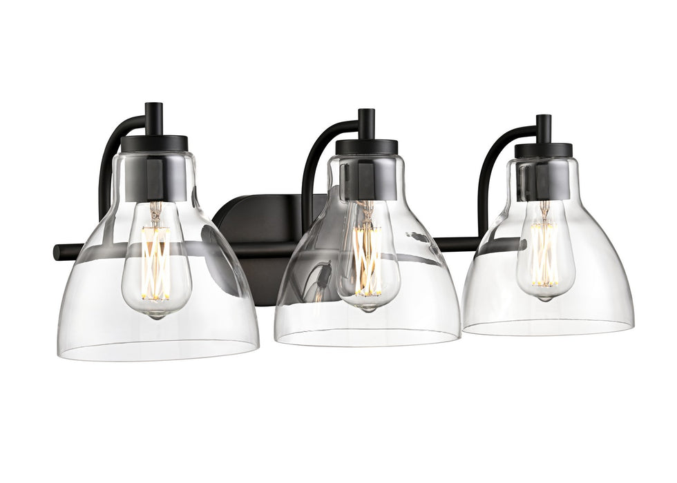 Millennium - 6203-MB - Three Light Vanity - Knightsdale - Matte Black