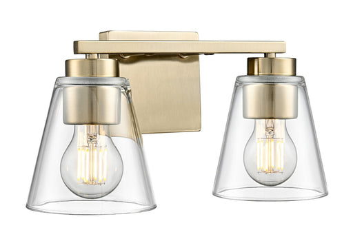 Strayhan Two Light Vanity Modern Gold