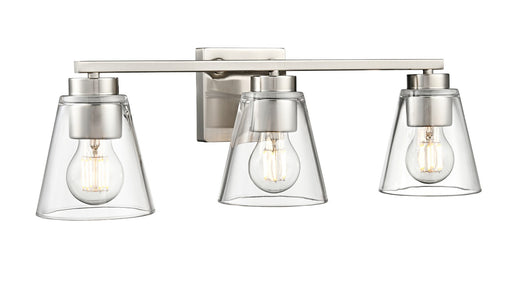 Millennium - 64003-BN - Three Light Vanity - Strayhan - Brushed Nickel