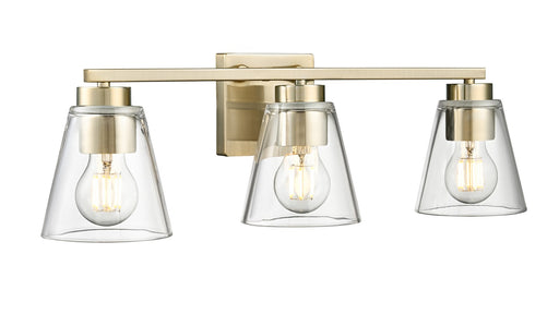 Strayhan Three Light Vanity Modern Gold