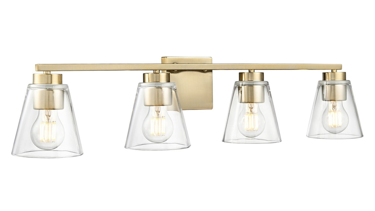 Millennium - 64004-MG - Four Light Vanity - Strayhan - Modern Gold