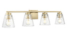 Millennium - 64004-MG - Four Light Vanity - Strayhan - Modern Gold