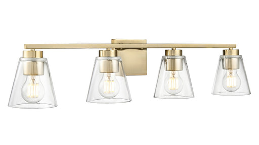 Strayhan Four Light Vanity Modern Gold