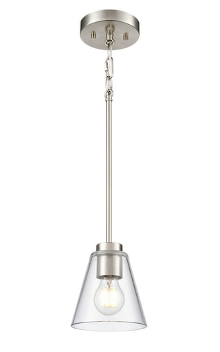 Strayhan One Light Mini Pendant Brushed Nickel