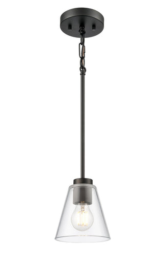 Strayhan One Light Mini Pendant Matte Black
