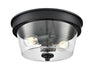 Millennium - 64102-MB - Two Light Flush Mount - Strayhan - Matte Black