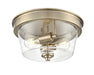 Millennium - 64102-MG - Two Light Flush Mount - Strayhan - Modern Gold