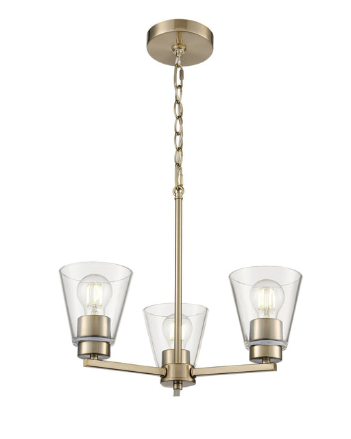 Millennium - 64103-MG - Three Light Chandelier - Strayhan - Modern Gold