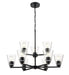 Millennium - 64109-MB - Nine Light Chandelier - Strayhan - Matte Black