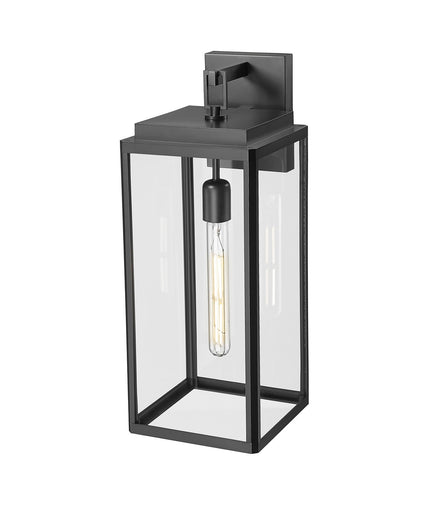 Alpharetta One Light Outdoor Wall Lantern Powder Coated Black