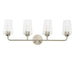 Progress Lighting - P300542-009 - Four Light Bath & Vanity - Celino - Brushed Nickel