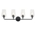 Progress Lighting - P300542-031 - Four Light Bath & Vanity - Celino - Black