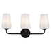 Progress Lighting - P300544-031 - Three Light Bath & Vanity - Celino - Black