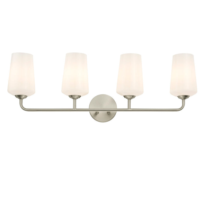 Progress Lighting - P300545-009 - Four Light Bath & Vanity - Celino - Brushed Nickel