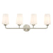 Progress Lighting - P300545-009 - Four Light Bath & Vanity - Celino - Brushed Nickel