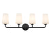 Progress Lighting - P300545-031 - Four Light Bath & Vanity - Celino - Black