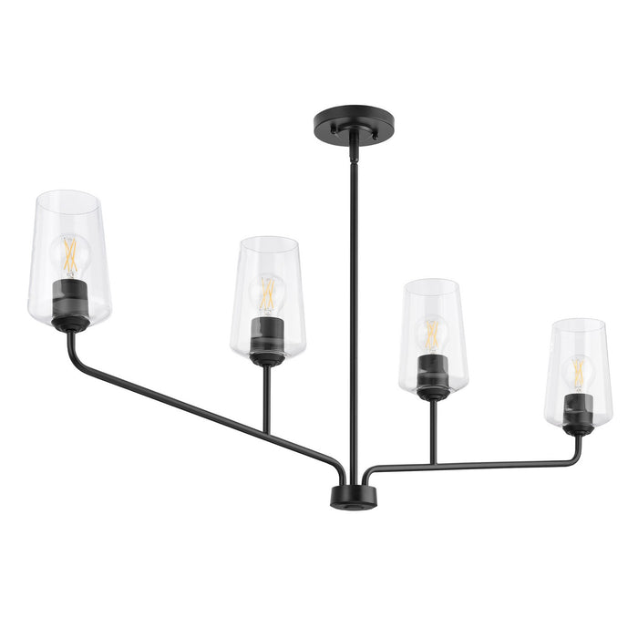 Progress Lighting - P400441-031 - Four Light Linear Chandelier - Celino - Black