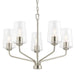 Progress Lighting - P400442-009 - Five Light Chandelier - Celino - Brushed Nickel