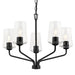 Progress Lighting - P400442-031 - Five Light Chandelier - Celino - Black