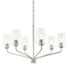 Progress Lighting - P400443-009 - Six Light Chandelier - Celino - Brushed Nickel
