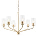 Progress Lighting - P400443-177 - Six Light Chandelier - Celino - Champagne Bronze