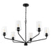 Progress Lighting - P400444-031 - Six Light Chandelier - Celino - Black