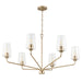 Progress Lighting - P400444-177 - Six Light Chandelier - Celino - Champagne Bronze