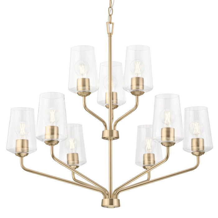 Progress Lighting - P400445-177 - Nine Light Chandelier - Celino - Champagne Bronze